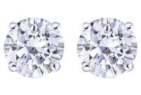 GIA Certified 6 Carat Emerald Cut Diamond Studs Set in Solid Platinum ...