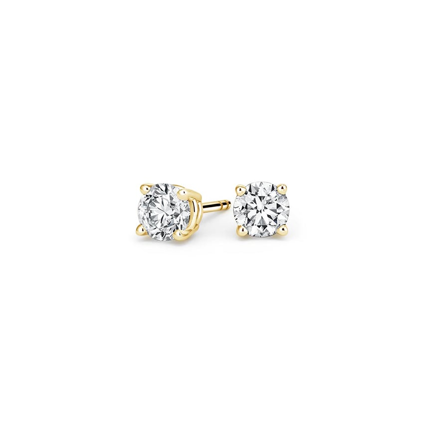 Certified Lab Created Diamond Stud Earrings (4 ct. tw.) in 18K Yellow Gold